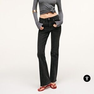 Zara Black Boot Cut Jeans for Women